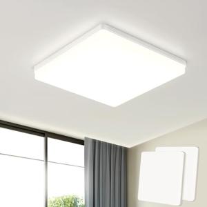 EASY EAGLE LED Lámpara de Techo 48W 4800LM Moderna Cuadrada…