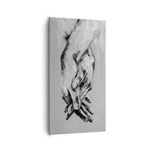 Cuadros Decoracion Salon Escrito A Mano Manos Blanco Y Negr…