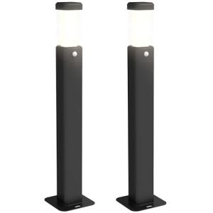 Outsunny Juego de 2 lámparas solares de exterior con sensor…