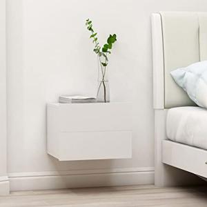 prissent Mesita de Noche Flotante Madera Contrachapada 40x3…