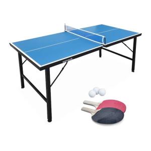 Alice's Garden sweeek - Mini Mesa de Ping Pong Plegable con…