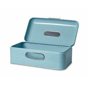 ECHTWERK Azul Claro panera de Metal Retro con Ventana de vi…