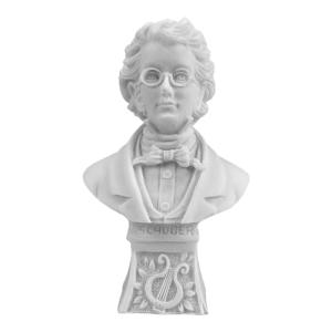 Escultura de mármol fundido con busto de Schubert famoso mú…