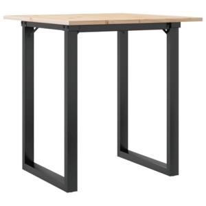 vidaXL Mesa de Comedor Marco O Madera Maciza Pino y Acero 6…