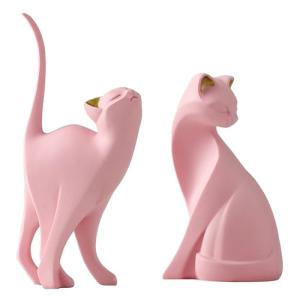 Estatua Gatito Moderno, Abstracto Adorno Salon Moderno, Abs…