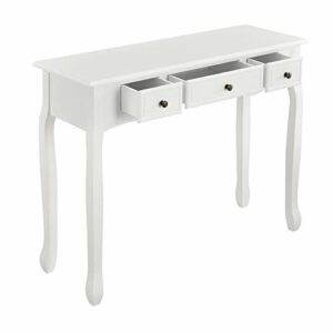 Mesa Consola con 3 cajones 78 x 100 x 35 cm Cómoda Armario…
