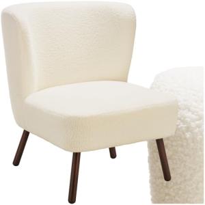 TecTake® Sillón Moderno, Sillón de Cocktail Tapizado Bouclé…