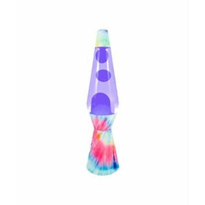 Fisura - Lámpara de lava “Tie Dye”. Base multicolor, líquid…