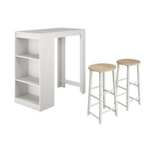 MB Muebles Bonitos, Mesa Alta Bar con 2 Taburetes Kyra, Bar…