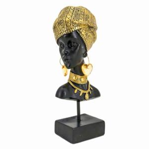 BY SIGRIS Signes Grimalt Figura Africana con Base Negro de…