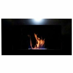 Roma Deluxe - Chimenea de gel y etanol (negro)
