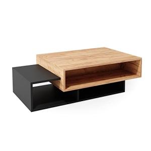Vicco Mesa de Centro Bari, Antracita/Roble Dorado, 105 x 60…