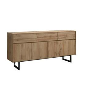 Aparador Industrial con 3 Cajones y 4 Puertas, 180x85 cm -…