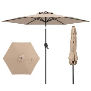 COSTWAY Sombrilla Terraza Exterior 230 cm, Sombrilla Jardin…