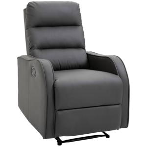 HOMCOM Sillón Relax Reclinable Sofá Relax Tapizado en PU co…