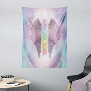 ABAKUHAUS Alas De Angel Tapiz de Pared y Cubrecama Suave, B…