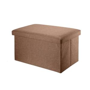 INTIRILIFE Banco Plegable 49x30x30cm en marrón - Asiento Cu…