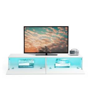 GOKHOMX - Mueble de TV Moderno Con Iluminación LED, Colgant…