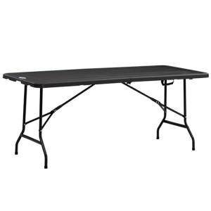 Outsunny Mesa Plegable de Jardín Rectangular Portátil 180x7…