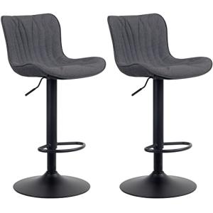 CLP Set De 2 Taburetes De Bar Linus En Tela, Terciopelo o P…