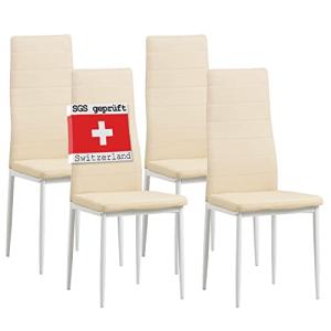 Albatros 2702 Milano Set de 4 sillas de Comedor, Beige