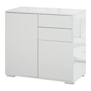 HOMCOM Aparador para Cocina con 2 Puertas 2 Cajones Marco d…