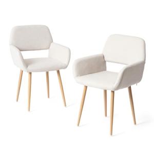 FurnitureR - Juego de 2 sillas Modernas, Patas de Metal, Re…