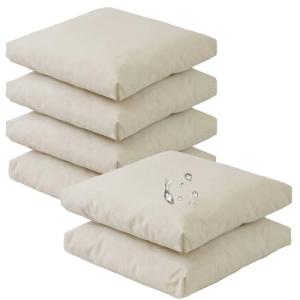 Viste tu hogar Pack 6 Cojines Silla 40x40 Cm, Tela Alta Den…
