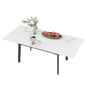 FATIVO Mesa Comedor Extensible Mármol de Cocina: Mesa de Co…