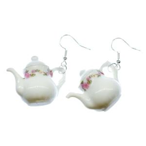 Miniblings pendientes olla de de la tetera de café platillo…
