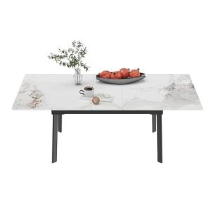 FATIVO Mesa Comedor Extensible Mármol de Cocina: Mesa de Co…
