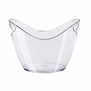 spier Cubitera de plástico transparente, 4 L, soporte para…