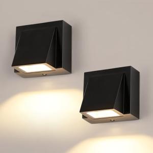 DELIPOP 2 Piezas Apliques Pared Exterior 5W, Impermeable IP…