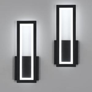 Osairous Lámpara de Pared LED Interior, 2 Piezas Apliques d…