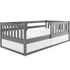 Interbeds Cama infantil Smart de 80 x 160 cm, color gris, c…