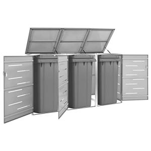 MOONAIRY Cobertizo contenedor de Basura Triple, Exterior Al…