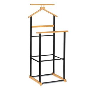 IDMarket - Valet de dormitorio Tom Efecto Madera y metal