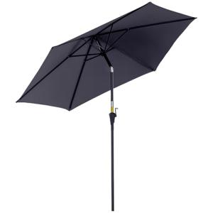 Outsunny Sombrilla para Jardín de Aluminio Ø260x235 cm Para…