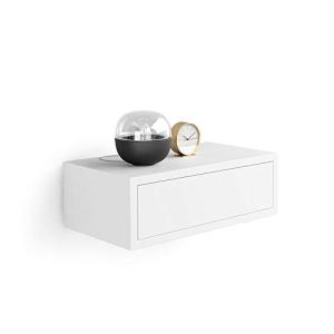 MOBILI FIVER, Mesita de Noche Riccardo, Color Blanco Mate,…