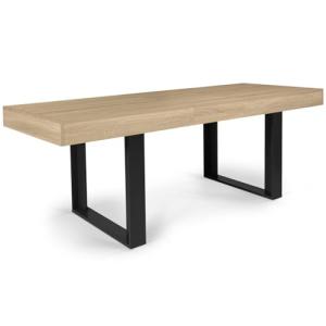 IDMarket PHOENIX - Mesa de comedor extensible rectangular p…