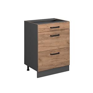 Vicco Mueble bajo de Cocina R-Line, Roble Dorado/Antracita,…