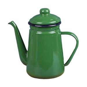 LOVIVER Tetera para estufa de café esmaltada, gruesa, Vinta…