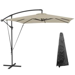 Outsunny Parasol Excéntrico 247x247 cm Sombrilla de Jardín…