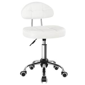 BFTOU Taburete giratorio minimalista cuadrado con rueda, pe…