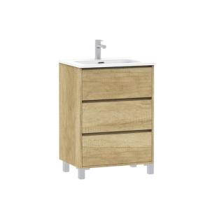 Baikal Mueble de Baño Lex. Mueble MONTADO. 3 Cajones con Pa…