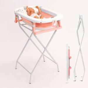 BATHBY Bañera de Bebé con Cojín Reductor, Termómeto y Sopor…