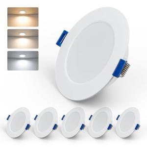 Kambo 6 Pack Downlight LED Techo Empotrable - 7W Foco Empot…