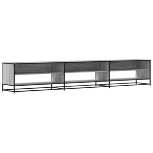 vidaXL Mueble de TV Madera de ingeniería Gris Sonoma 270x40…