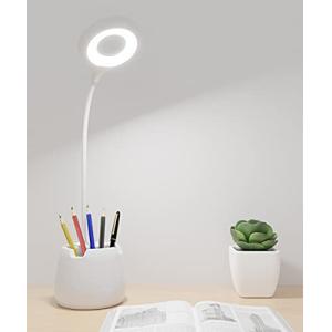 Lámpara Escritorio LED, Flexo, 3 Niveles de Brillo Panel Tá…