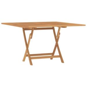 vidaXL Mesa de jardín Plegable Madera Maciza de Teca 110x11…